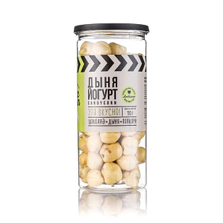 Попкорн MacGuffin "Карамельный в глазури со вкусом йогурта и дыни"